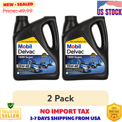 1300 Super Heavy Duty Premium Synthetic Blend Diesel Engine Oil 15W-40, 2.0 Gal