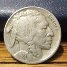 1931-S Buffalo Nickel, Circulated, A Decent Example of This Key Date/Mint Mark