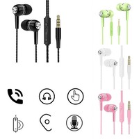 Earpiece 3.5mm Earbuds for Apple/Android/Huawei For Smartphone Laptop