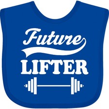 Inktastic Future Lifter Weightlifting Baby Bib Weightlifter Lifting Sports Kids