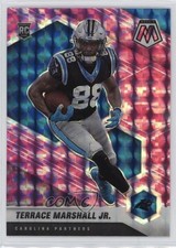 2021 Panini Mosaic Rookies Pink Camo Mosaic Prizm Terrace Marshall Jr #318 0x4v