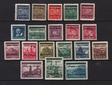 GERMANY  1939. BOHEMIA & MORAVIA Mi.# 1/19 COMPLETE SET PERFECT MINT SIGNED