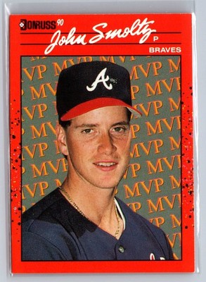 John Smoltz 1990 Donruss #BC-12 Bonus MVP's ERROR Tom Glavine photo