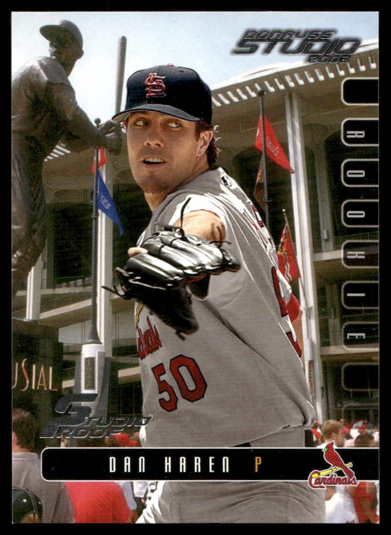 2003 Donruss Studio #208 Dan Haren Studio Proof /100 St. Louis Cardinals