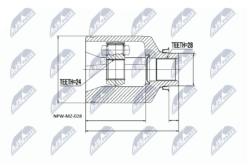 Fits NTY NPW-MZ-028 INNER CV JOINT ⭐UK Stock⭐ - Image 7