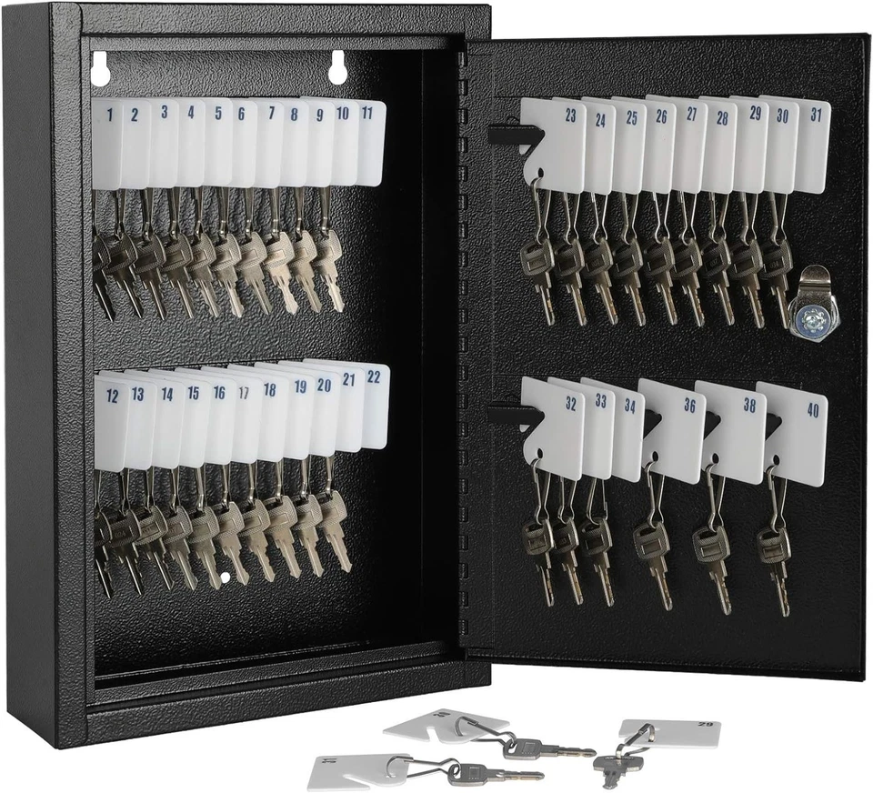 Versatile Key Management Solution - Lockable Dual-Key Key Box for 40 Keys - Image 3 of 4