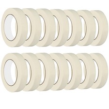 Masking Tape 1 inch Wide, 14 Pack Adhesive Painting Tape Bulk for General Pur...