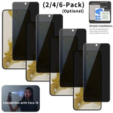 Anti-Spy Privacy Screen Protector For Samsung Galaxy S22 Plus Tempered Glass