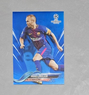 Soccer color match first year Iniesta Topps 786687