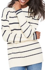 Vineyard Vines Women’s Fisherman Stripe Sweater Navy / Marshmallow Size XS NWT