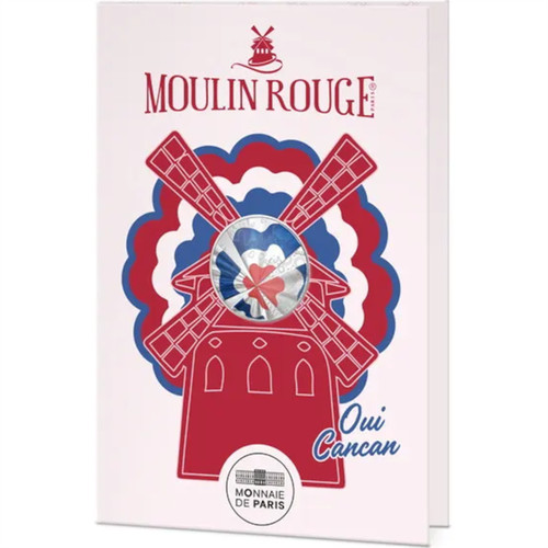 2026 France € 10 Euro Colorized Silver BU Coin - Moulin Rouge