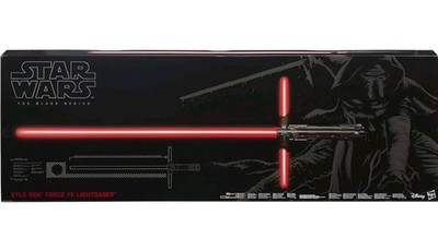 BESCHÄDIGTE BOX STAR WARS BLACK SERIES KYLO REN FORCE FX LICHTSCHWERT HASBRO