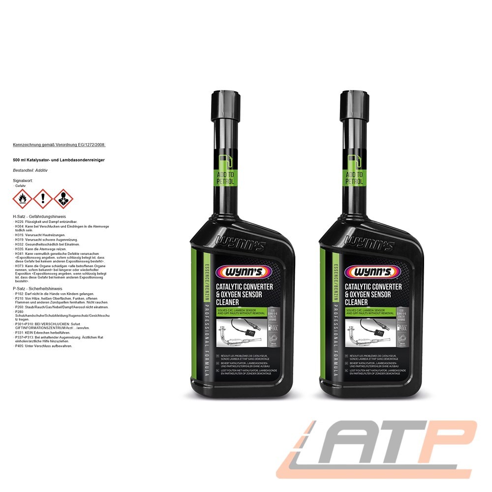 Wynns 2X 500Ml Katalysator Und Lambdasonden Reiniger Kat Benziner Hybrid-image