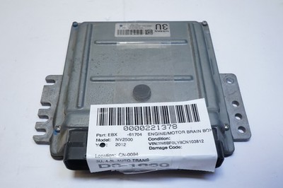 OEM 2012 Nissan NV2500 Engine Computer 4.0L 6 CYL MEC150-010 C1 Ships FREE