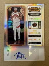 2022-23 Ron Harper Jr Contenders Finals Ticket Rookie Auto /49 Card #164 Celtics. rookie card picture