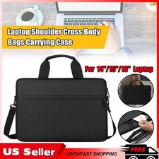Laptop Bag Case Shoulder Strap For 13"14"15.6" HP/Asus/Macbook DELL/Lenovo Black