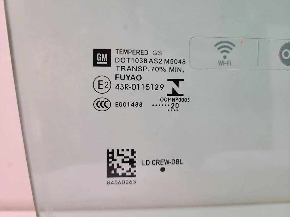  2019 - 2025 GMC SIERRA 1500 PICKUP Passenger Front Door Glass Crew Cab  Foto 2 de 4