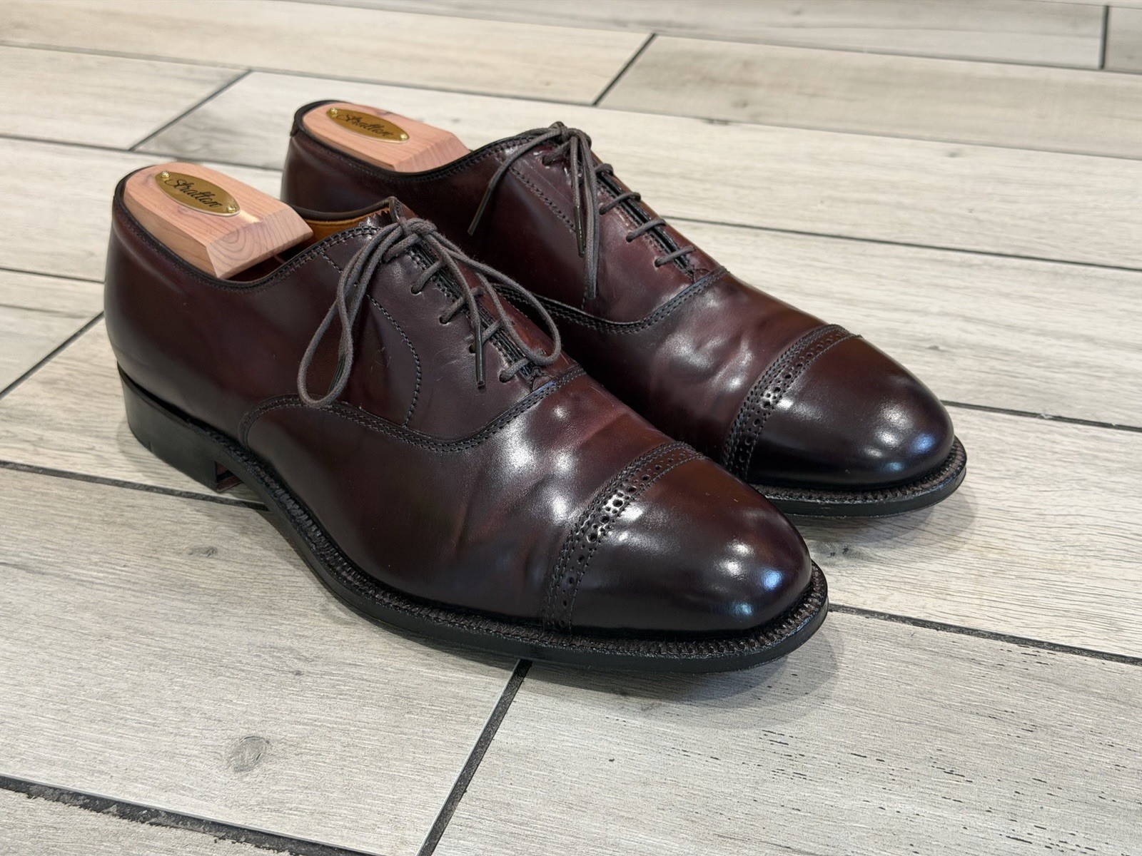 Alden 15150 Color 8 Shell Cordovan Perforated Straight Tip Bal