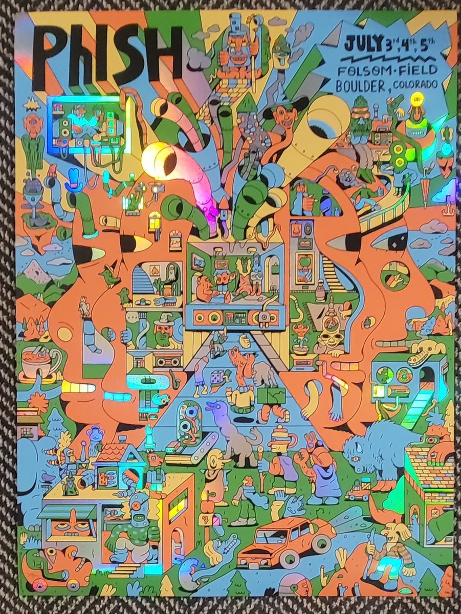 Phish Foil Poster Folsom July 2025 Boulder XX/400 Cezar