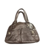 Pelle Studio Brown Leather Satchel Textured Genuine Leather Handbag