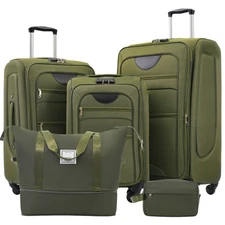 3-Piece Softside Luggage: Expandable, Duffel, Spinner, Lightweight