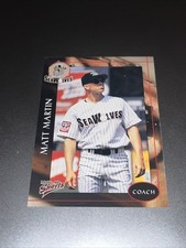 2001 Multi-Ad Erie Seawolves Matt Martin #26 Coach Detroit Tigers Angels