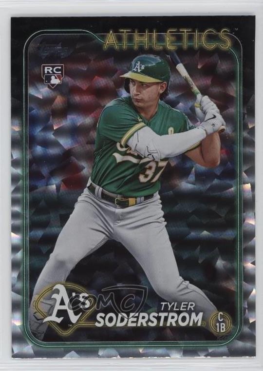 2024 Topps Series 1 Silver Crackle Foil Tyler Soderstrom #244 jv5