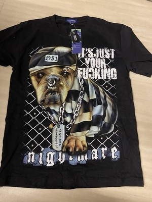 Bulldog Rock Chang Shirt Nightmare Glow In The Dark 3D Lustige T-Shirts   Selten