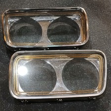 1965-1966 Chrysler Imperial Headlight Bezels Doors Trim Lens Housing Head Light 1965-1966 Chrysler Imperial Headlight Bezels Doors Trim Lens Housing Head Light