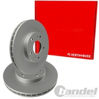2X Herth+Buss Bremsscheiben 260Mm InnenbelÜFtet Vorne Passend FÜR Toyota Avensis