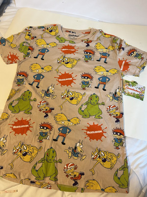 Nickelodeon  Hey Arnold Rugrats T-Shirt New W/Tag Unisex Medium