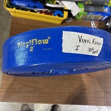 VinylFlow 2in.   80 PSI PVC Layflat Discharge Hose   100 Foot Length 