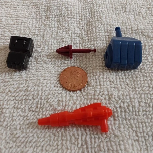 Transformers G1 Vintage 1980s Accessories Lot Of 4, Left Fists, Missile, Blaster