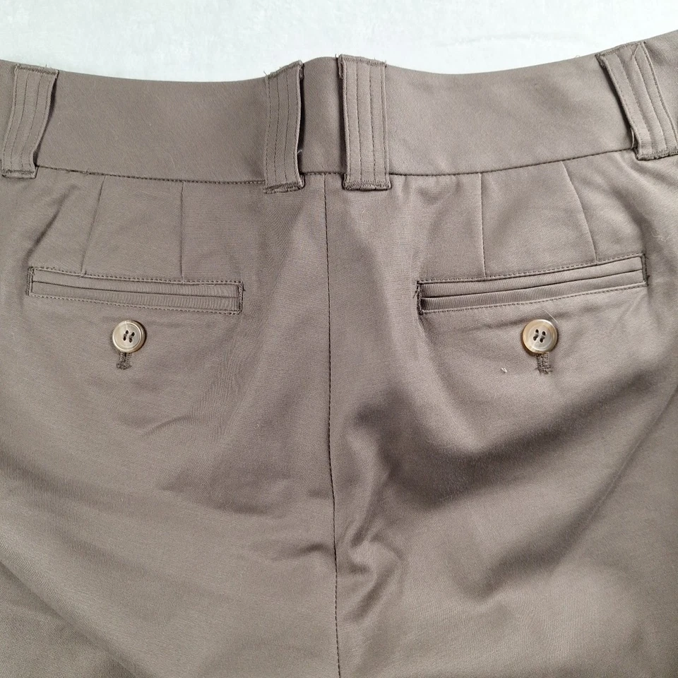 Calça social Madison Rebecca Fit feminina executiva perna larga tamanho 4 marrom - Imagem 3 de 4