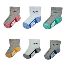 Nike Lightweight Ankle Socks Toddler 2-4 Years 6-Pack, Multi-Color