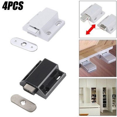 4x Magnet Push To Open Touch Druckverschluss-Verriegelung Tür Schublade Schrank