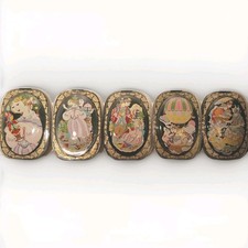 Rosenthal Studio-Linie Wiinblad Nußknacker I–V Wandteller Set 5x Kunst Deko Björ