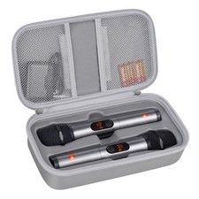 Wireless Microphone Case Compatible with 11 x 6 x 3.25 inches, Lighting Grey
