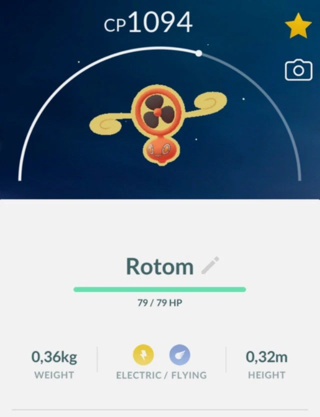 Pokémon Go—Fan Rotom—Trade-20kstardust