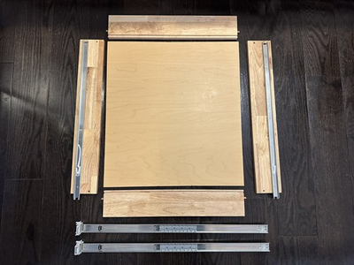 #ad Hampton Bay 19 in. Pull Out Drawer for 21 in. Base Cabinet NEW $35.00