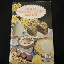 Vintage Baker's Chocolate and Coconut Favorites Cookbook - 1965 