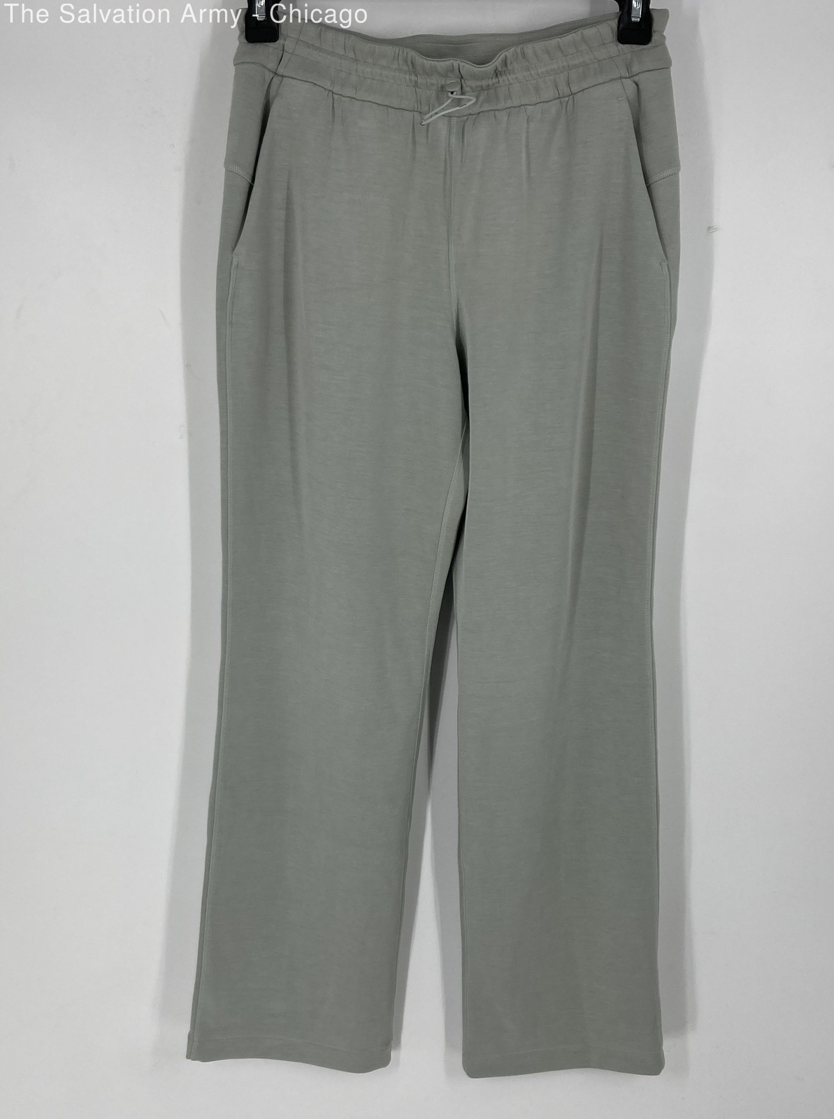 Lululemon Womens Green Elastic Waist Activewear Track Pants Size 8