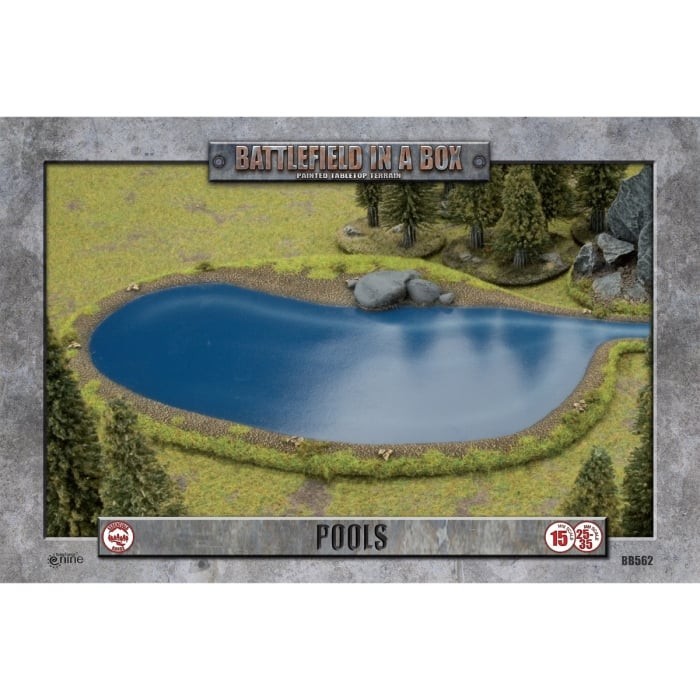 Pools - Pre-Painted Terrain - Brand New - Battlefield In A Box