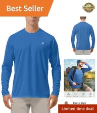 Mens UPF 50 UV Sun Protection Shirts Outdoor Long SPF Rash Guard for Hiking ...