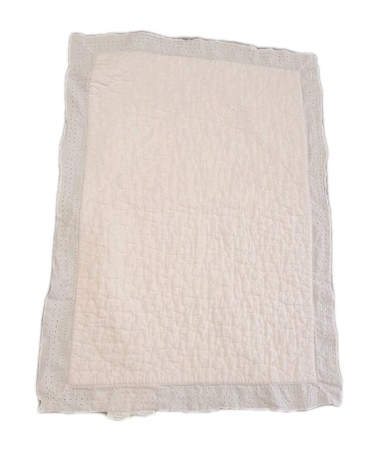 Edredón Pottery Barn Kids Belga Lino Lino Ojales Niño Pequeño Rosa Claro 36x50 Foto 2 de 4