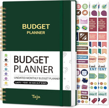 Budget Planner - Monthly Budget Book with Expense Tracker Notebook, Undated Bill