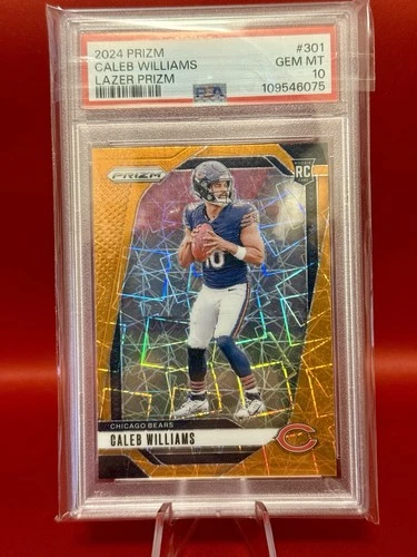2024 Panini Prizm - Rookies Caleb Williams #301 Lazer Prizm (RC) PSA 10 💎