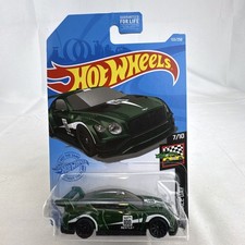 Hot Wheels 1:64 2018 Bentley Continental GT3 HW Race Day Green Diecast 133/250