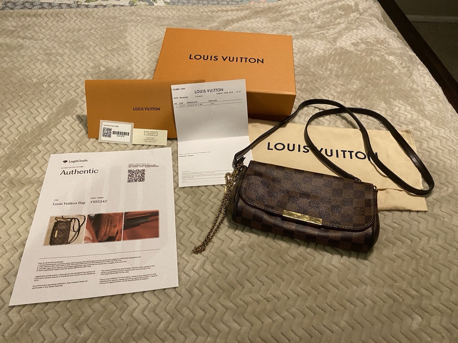 Louis Vuitton PM Damier Ebene Favorite Bag