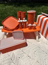 Vintage 1970s Tupperware Picnic Set 10567 Ora...